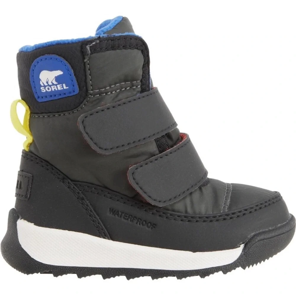 $75 Sorel Toddler Boys Whitney II Strap Waterproof Insulated Snow Boots Size 4T
